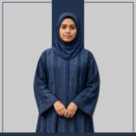 Greek Key Open Abaya Styled with Hijab – Zeenaya