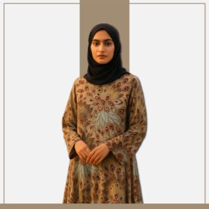 Zeenaya Elegant Peacock Inspired Abaya for Women